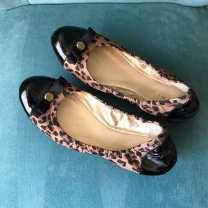 Tahari Gibson Flats in Leopard Print